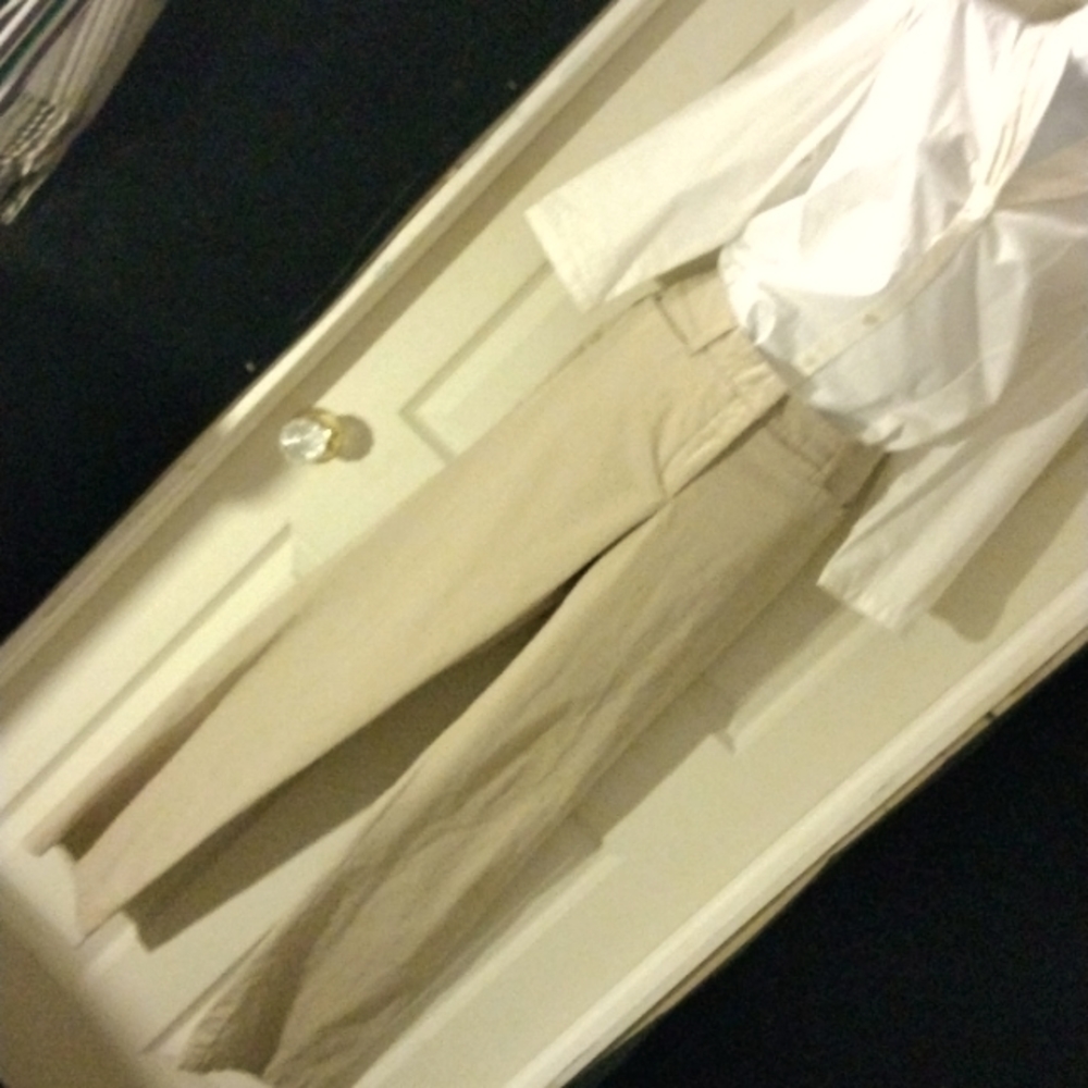 Charter Club wide leg khakis